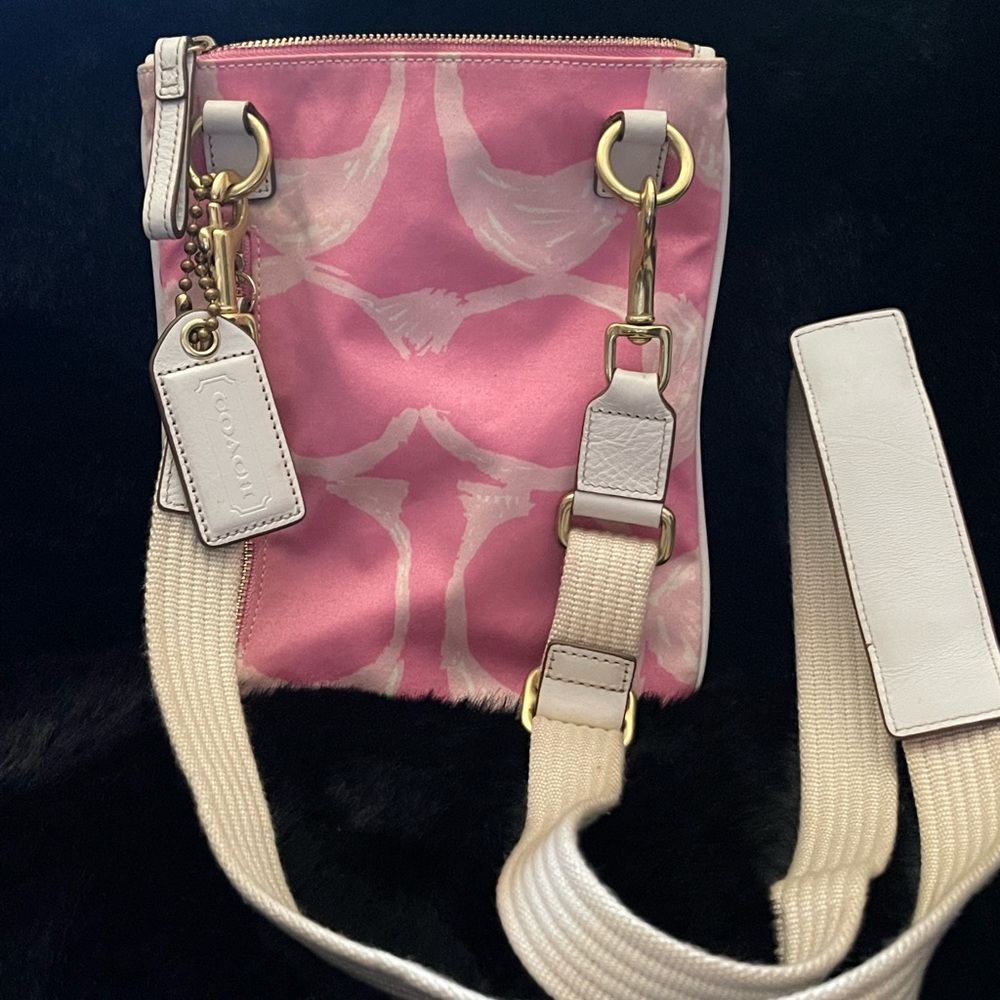 Coach pink crossbody bag
